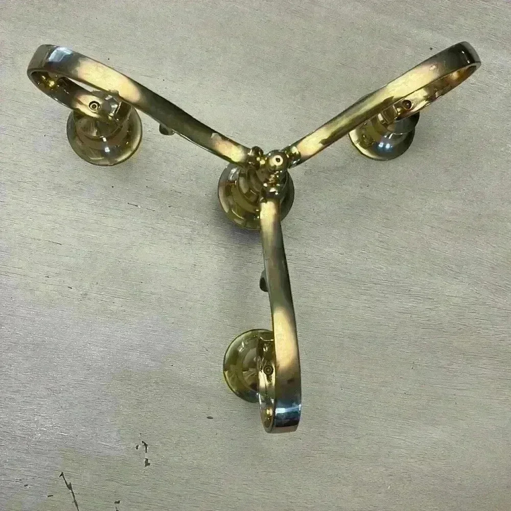 Solid Brass Candelabra - Picture 3 of 4